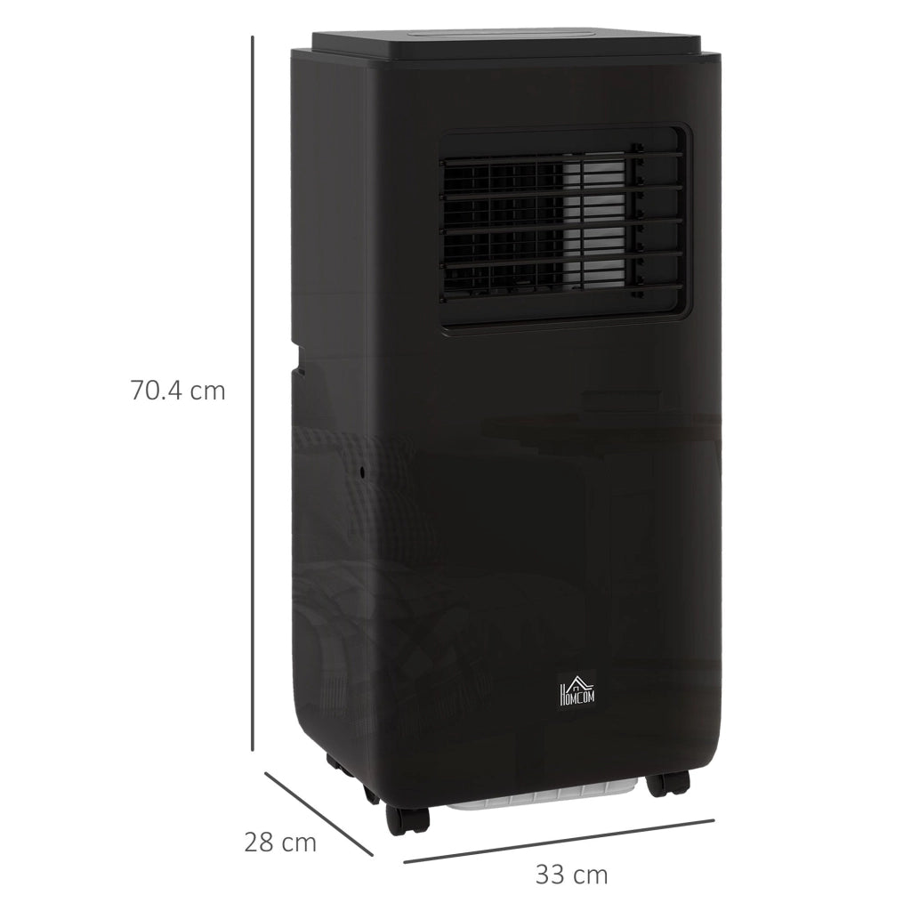 Condizionatore Portatile 950W 33x28x70,4 cm con 5 Modalità e 3 Velocità Nero
