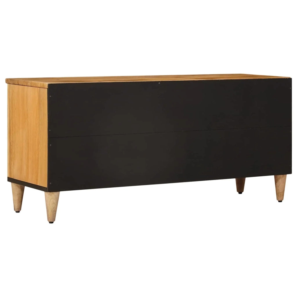 Mobile TV Naturale 100 x 33 x 46 cm Legno di mango massello