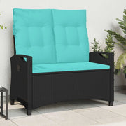 Panchina da giardino con cuscino 105 x 60 x 112 cm acciaio
