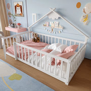 Letto Singolo per Bambini con Sponde e Serratura ¨C MINIMAL ¨C Pino Bianco 90x190