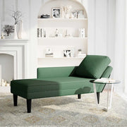 Sdraio con Cuscino Destro in Velluto a Coste Verde Scuro CFW6681603