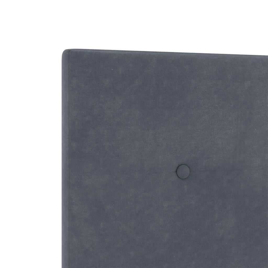 Testiera-Testata-Testiera Decorativa Grigio scuro 80 cm Pelle Sintetica 554851