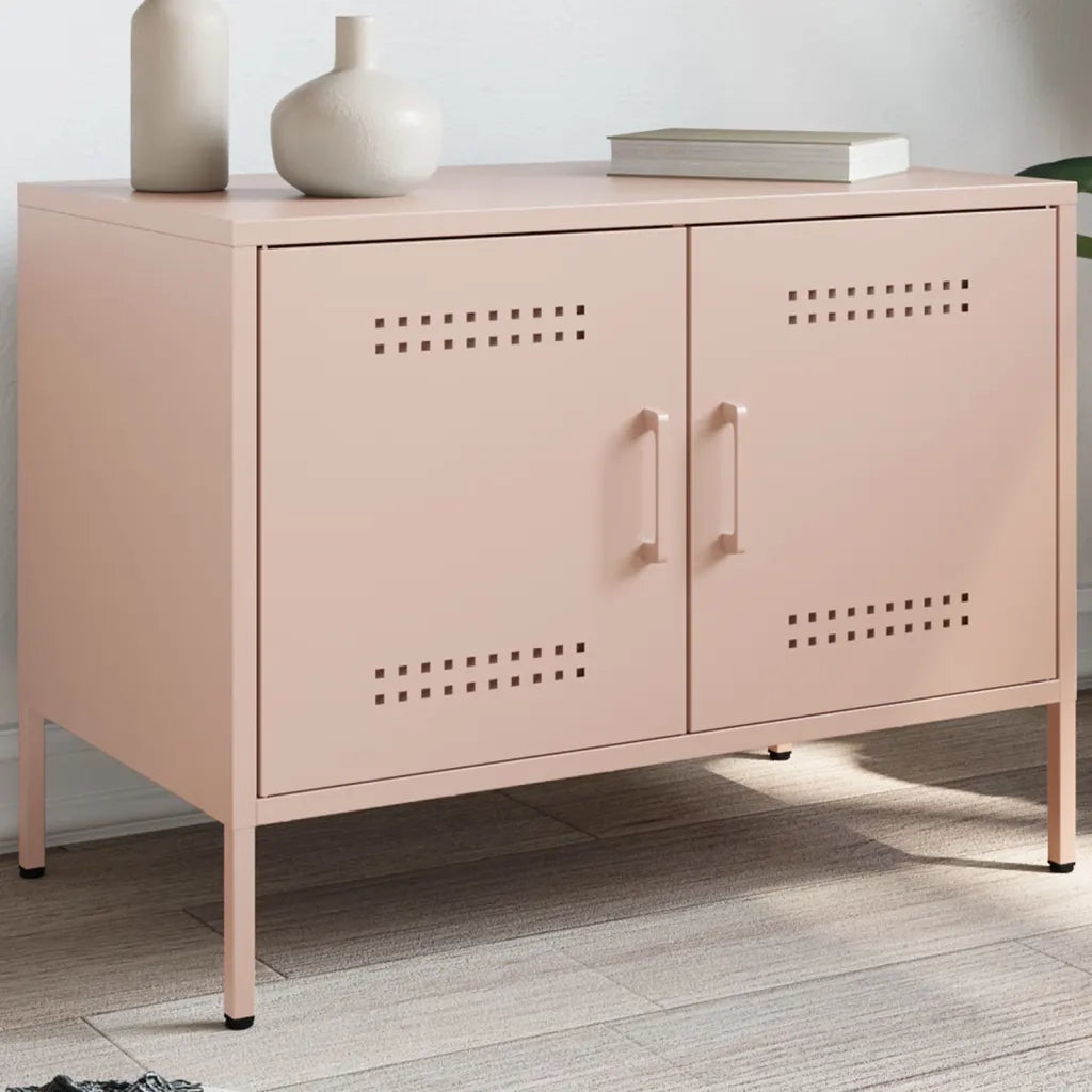 Mobile TV Rosa 68x39x50,5 cm in Acciaio 842936