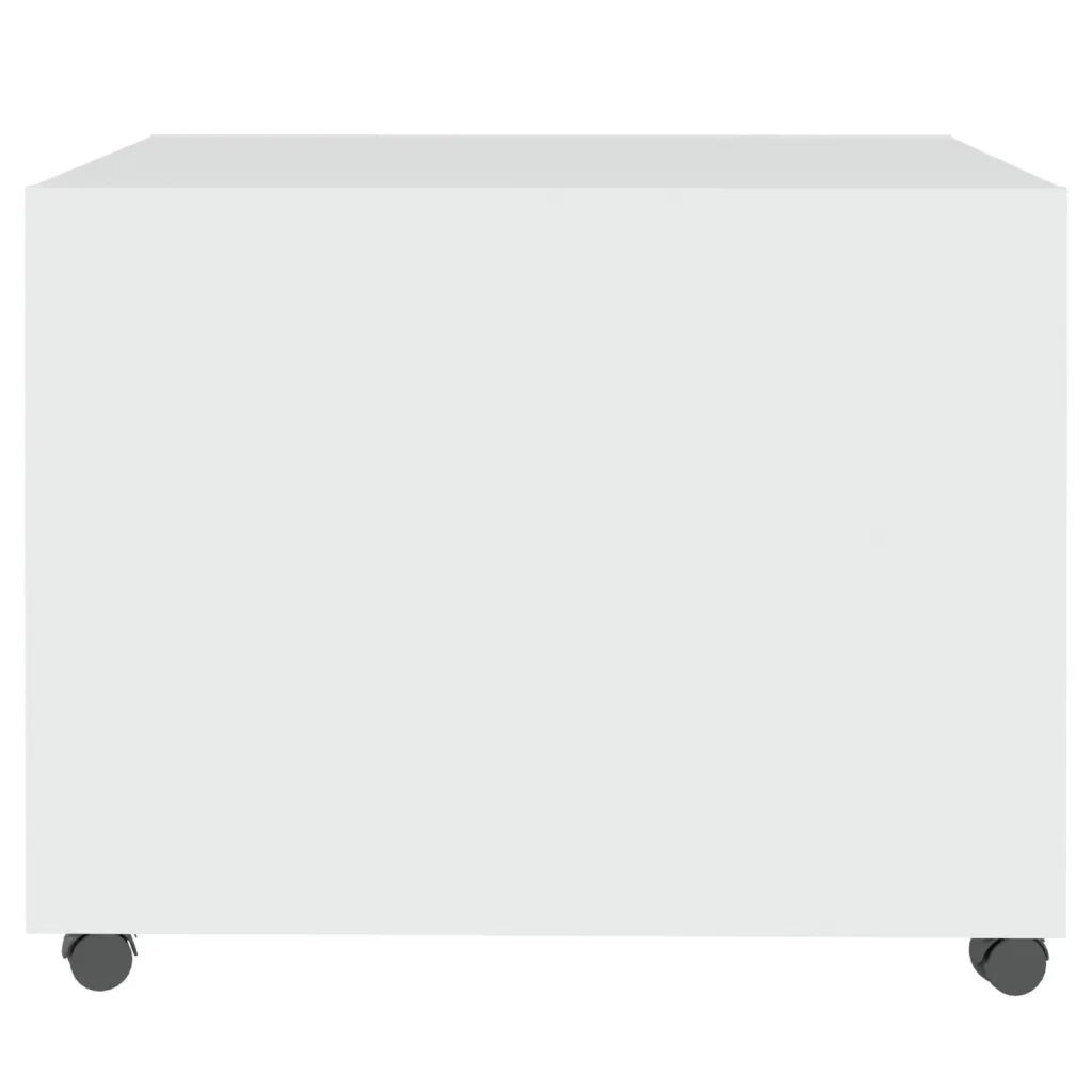 Tavolino da Salotto Bianco 55x55x45 cm in Legno Multistrato  cod mxl 12293