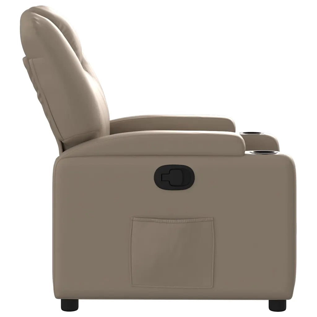 Poltrona Reclinabile Cappuccino in Similpelle 372395