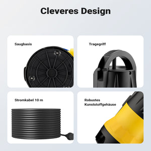 Livellostato, sensore di livello per pompa sommersa acque reflue 400 W 8500 l/h, 2 modalità