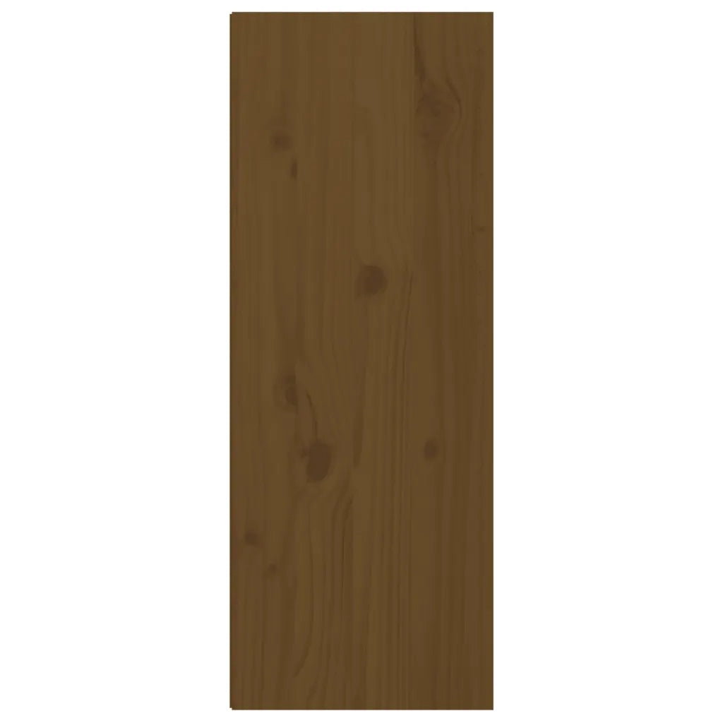 Pensili 2 pz Marrone Ambra 30x30x80cm in Legno Massello di Pino 813502