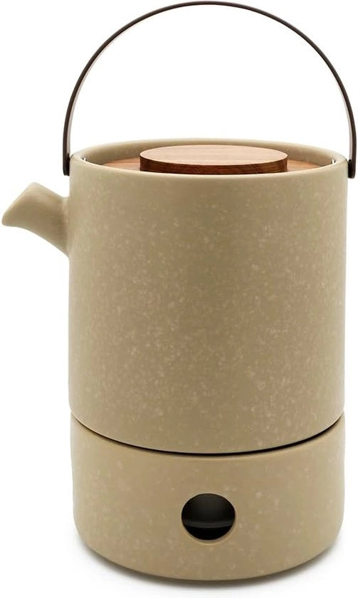Theepot in Steengoed 1.2 Liter con Muts e Filtro a The