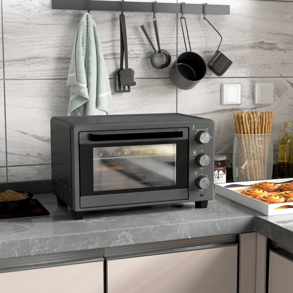 Forno elettrico 21L ¨C Xylo ¨C 3 modalit¨¤ di cottura, 100-230¡ãC, acciaio inox grigio