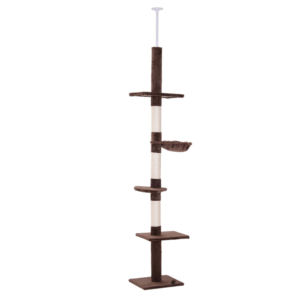 ALBERO RASCHIA-GATTI Regolabile 230-260 cm Marrone 40 x 34 cm