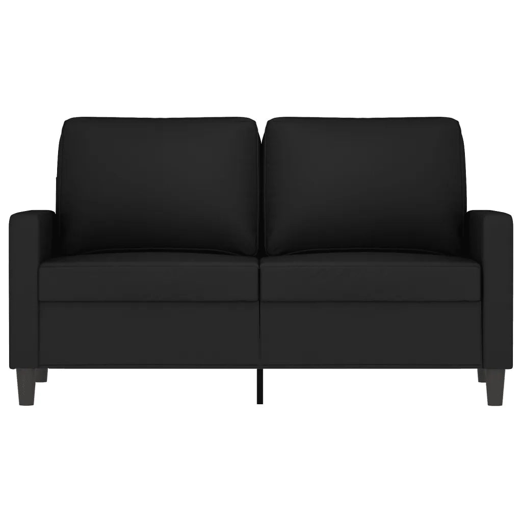 Divano a 2 Posti Nero 120 cm in Velluto 359194