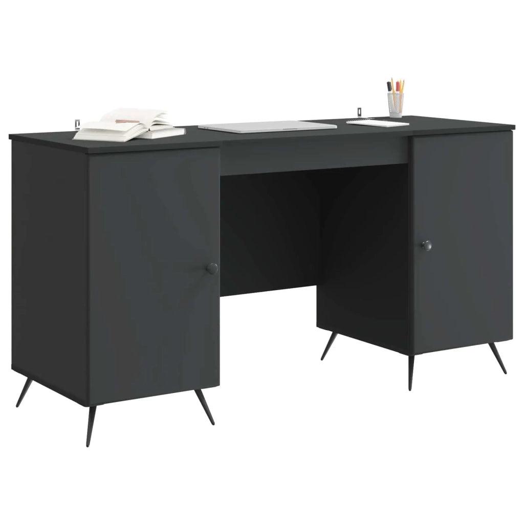 Scrivania Nero 142,5 x 50 x 75 cm Legno ingegnerizzato 3414631