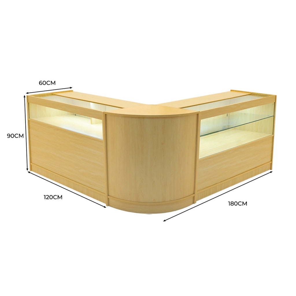 Set Banconi Adonis LED B1200 C1200 CM60 Acero – Vetro, Chiavi e Ante