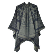 Nuovo scialle/sciarpa con stampa leopardata, scialle double-face in cashmere