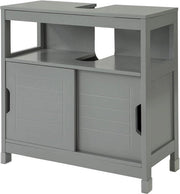 Cassetto per wc - Armadio per bagno - Porte scorrevoli - Protezioni per pavimento - 60x61x30 cm