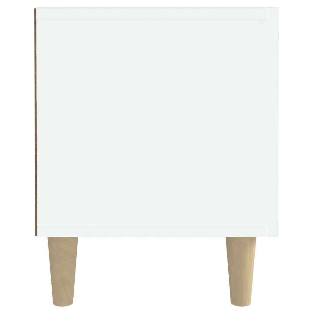 Mobile TV | Armadietto TV | Mobile Porta TV Bianco 180x31,5x40 cm in Legno Massello di Argilla