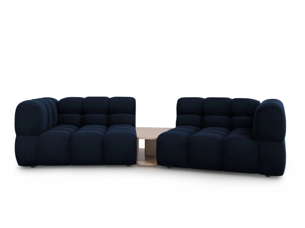 Cosmopolitan Design - Divano modulare "Sky" 2 posti in velluto blu reale 