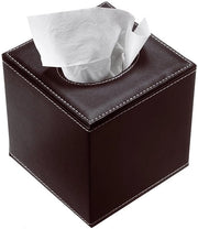 Cassetto per Fazzoletti in PU - Forma Cubica - Dimensioni 13x13x14 cm - Materiale Duraturo e Stile Elegante