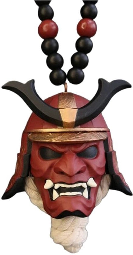 Decorazione Auto - Elmo Samurai Giapponese - Accessori Auto - Interfaccia di Sostegno - Caricatura Affascinante