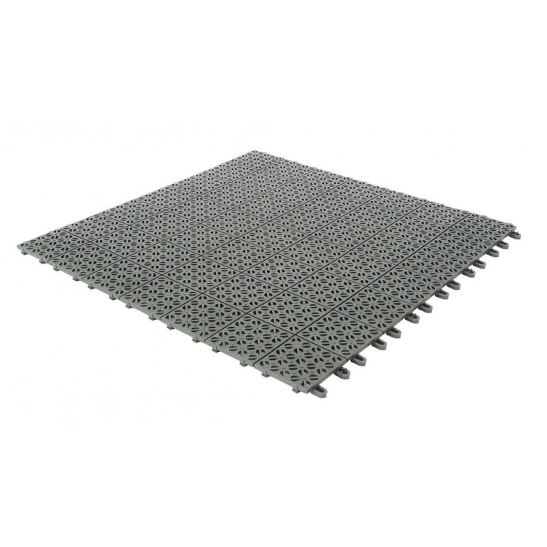 Piastrella Singola Flessibile in Plastica 55,5 x 55,5 cm da esterno e Giardino. Drenante e Autobloccante