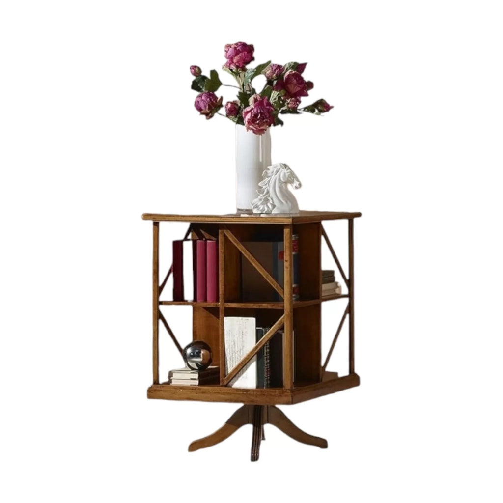 Libreria classica girevole in legno bassano 54x54x81 - Mobili 2G