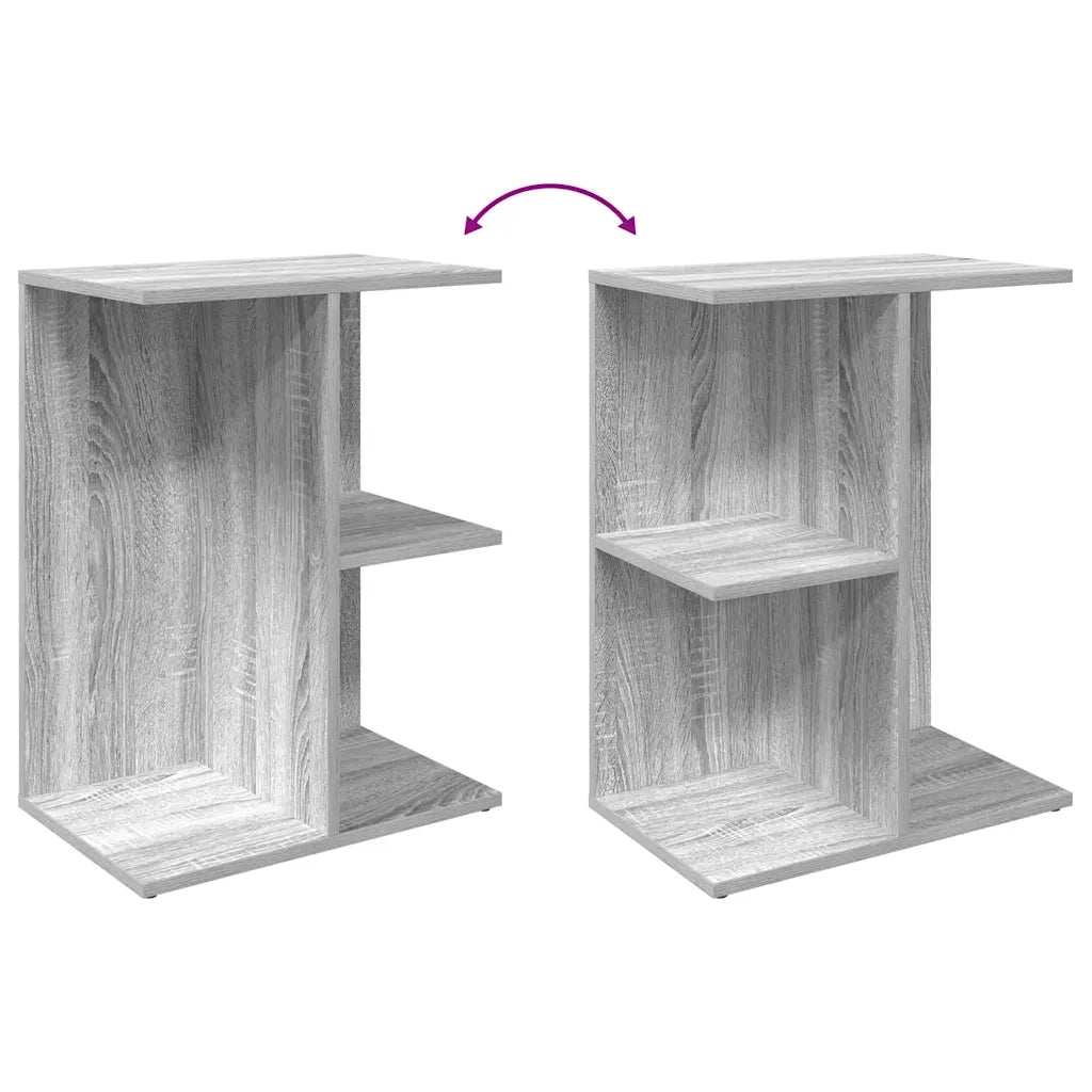 Comodini 2 pz-Set di 2 Tavolino da notte Grigio Sonoma 46,5x29x61 cm in Legno Multistrato