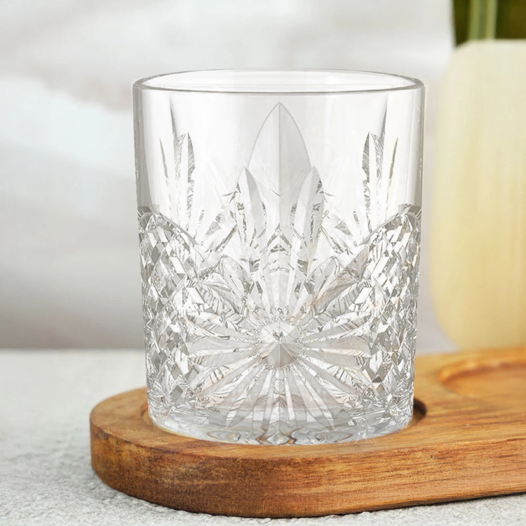Set 6 Bicchieri Da Whisky 31Cl In Vetro Resistente Lavorato Bicchiere Design Moderno Cucina Acqua Cocktail Rum Certificati Contatto Alimentare Lavastoviglie Microonde Bar Ristorante Kiel