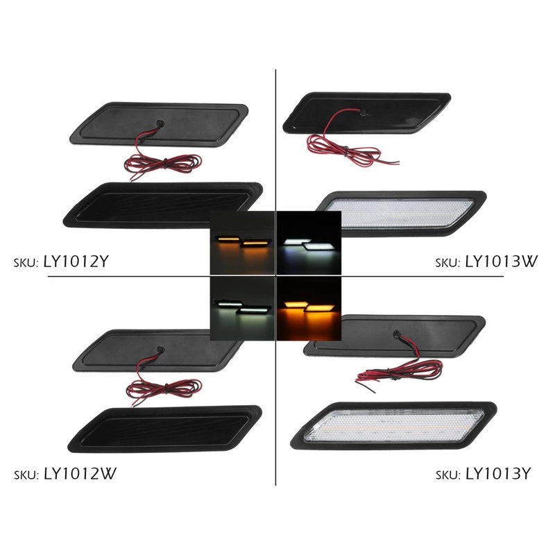 Kit Freccia Laterale a Led Side Marker Lente Trasparente Luce Bianco Per BMW Serie 3 F30 320 328 330 340 335 ActiveHybrid 3 2013-2015