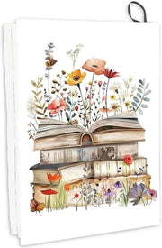 Copertina protettiva per libri in formato bloemen, dimensioni 22,5 x 28,5 cm, lavabile e riciclabile, con cintura elastica per coperture dure. Ideale per scuola e studio.