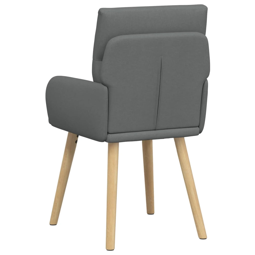 Sedie da pranzo 2 pcs Tessuto Grigio Scuro 60 x 56 x 96 cm 42034359
