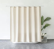 Douchegordijn Luxe - Acqua Impermeabile - 1 pezzo - Beige - Tessuto - 180x200cm