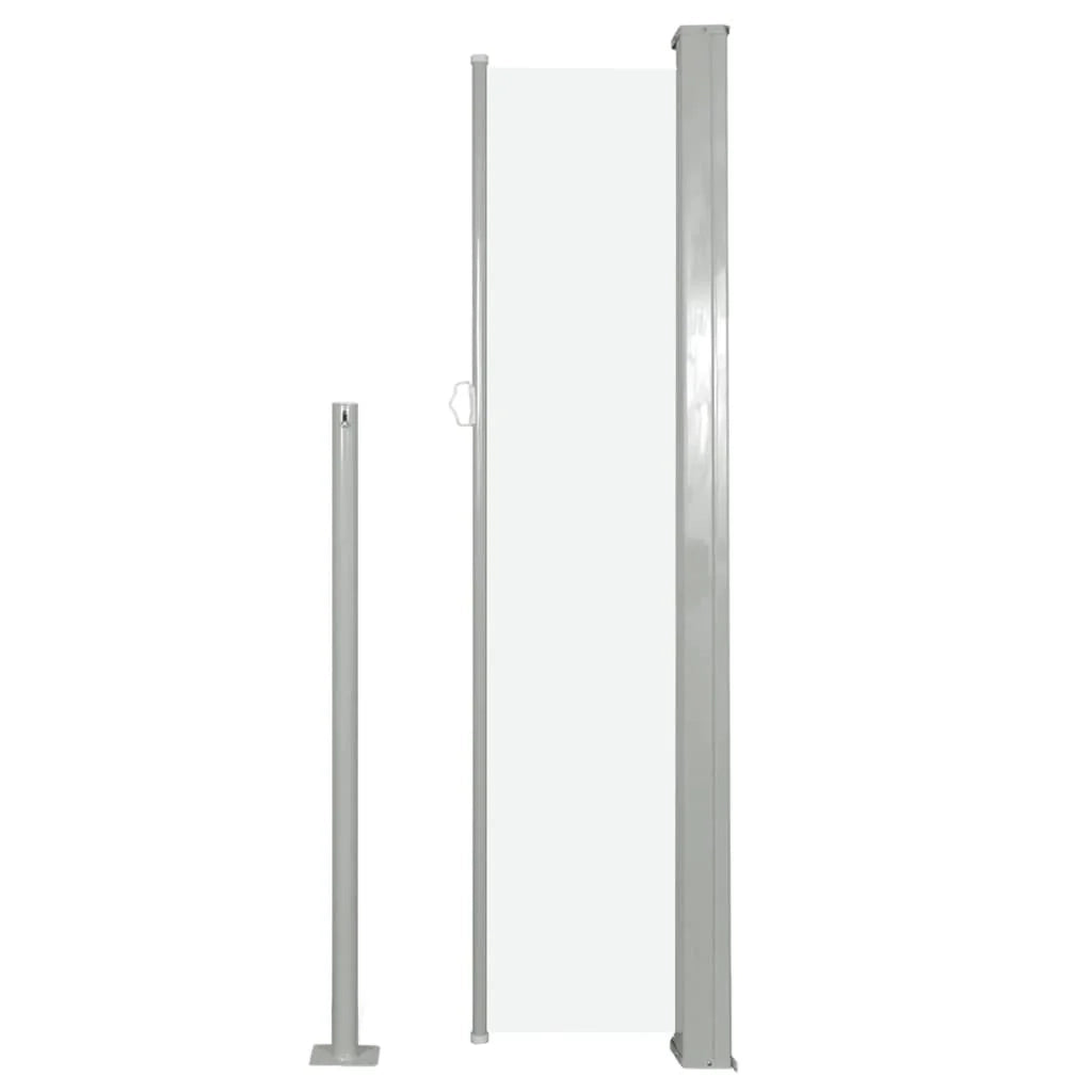 Tenda da sole laterale retrattile/schermo privacy per patio giardino terrazza balcone 140 x 300 cm bianco sporco 02_0007087