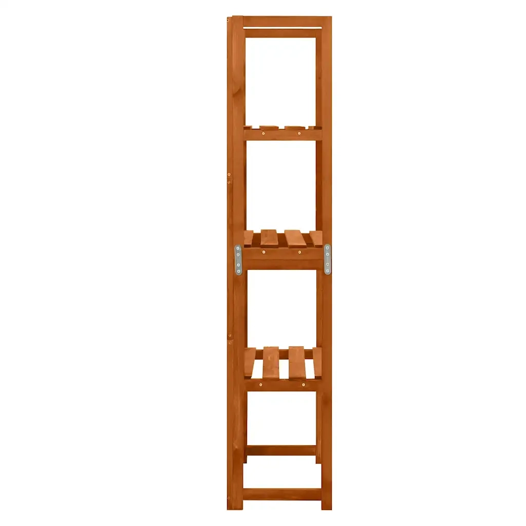 Traliccio con Ripiani 55x30x140 cm in Legno Massello di Abete 316409