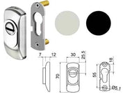 DEFENDER PER CILINDRO SAGOMATO SG15  mm.70x30x19h. acciaio inox satinato    DISEC