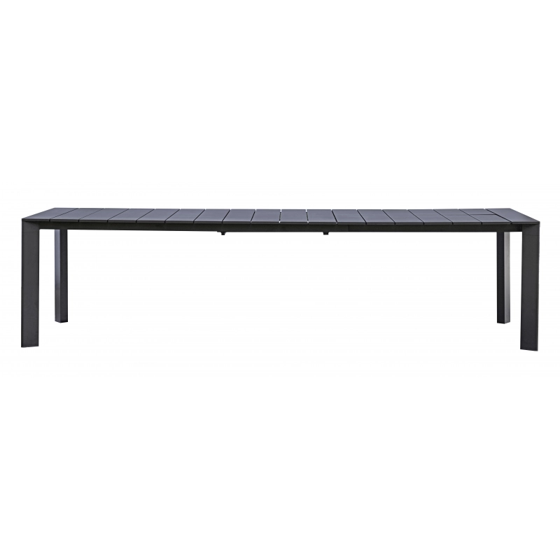 Tavolo Nettuno Allungabile 200/300 X 100 Cm - Allungo Con Gambe Scorrevoli - Antracite Moia
