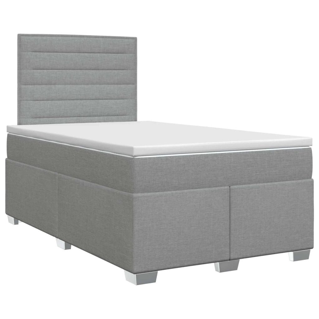 Letto box spring con materasso Grigio Chiaro 120 x 200 cm 3453374