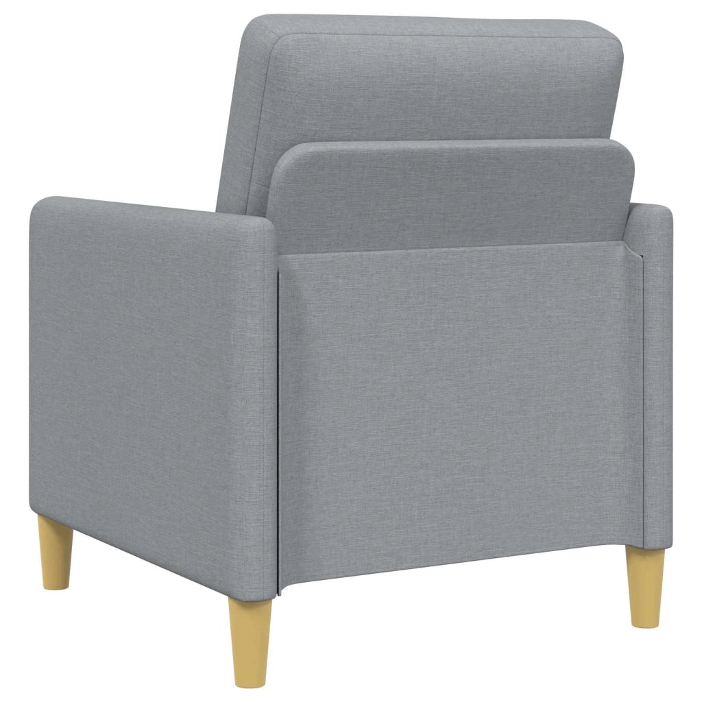 Set di Divani con Storage 2 pcs Grigio Chiaro Poliestere 3429204