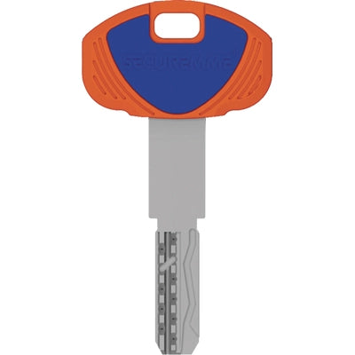 CHIAVE PUNZONATA EVO K64 1B SECUREMME - OTTONE NICHELATO- 5 pezzi