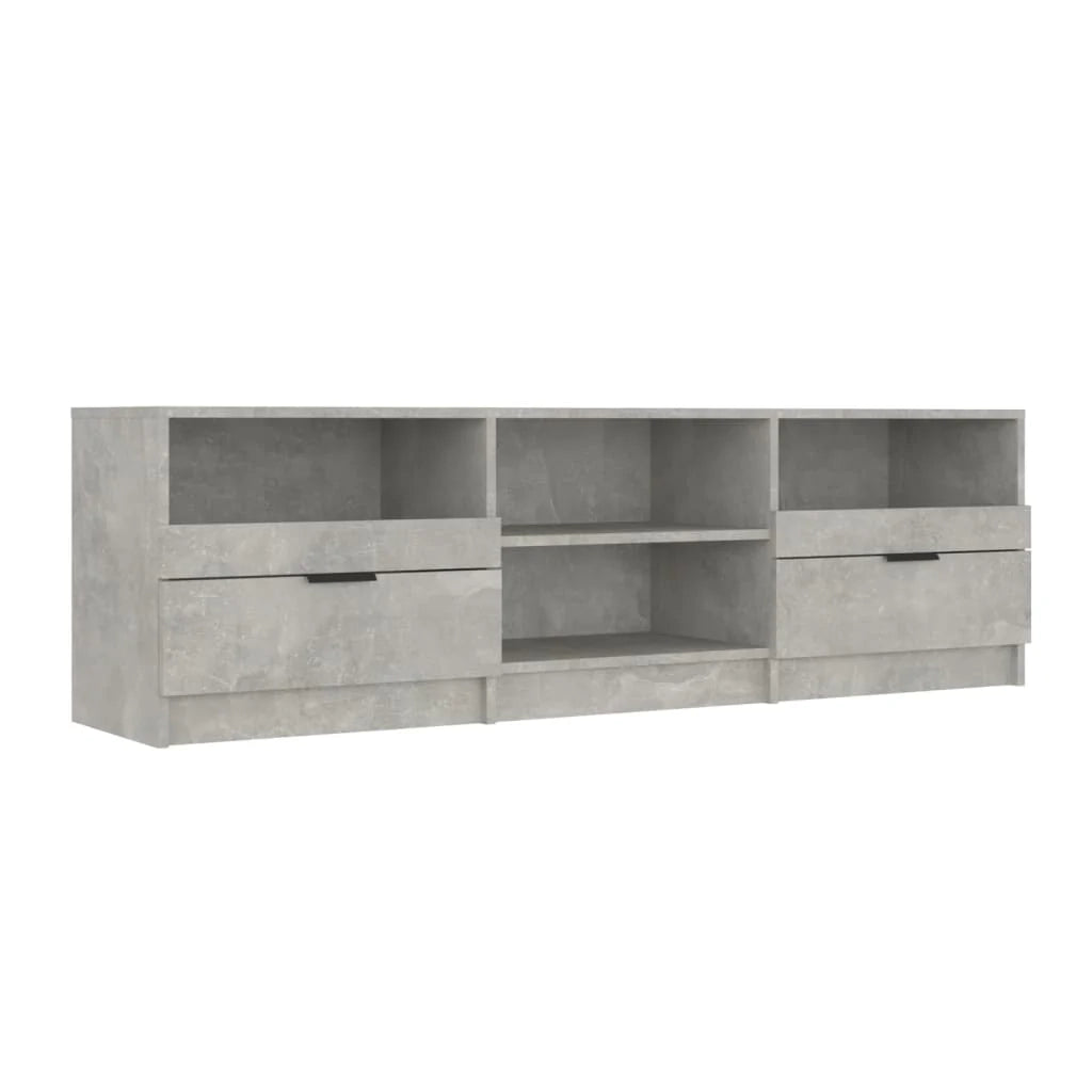 Mobile TV multimediale scaffale TV credenza mobile TV sala da pranzo soggiorno camera da letto 150 x 33,5 x 45 cm legno ingegnerizzato grigio 02_0026010
