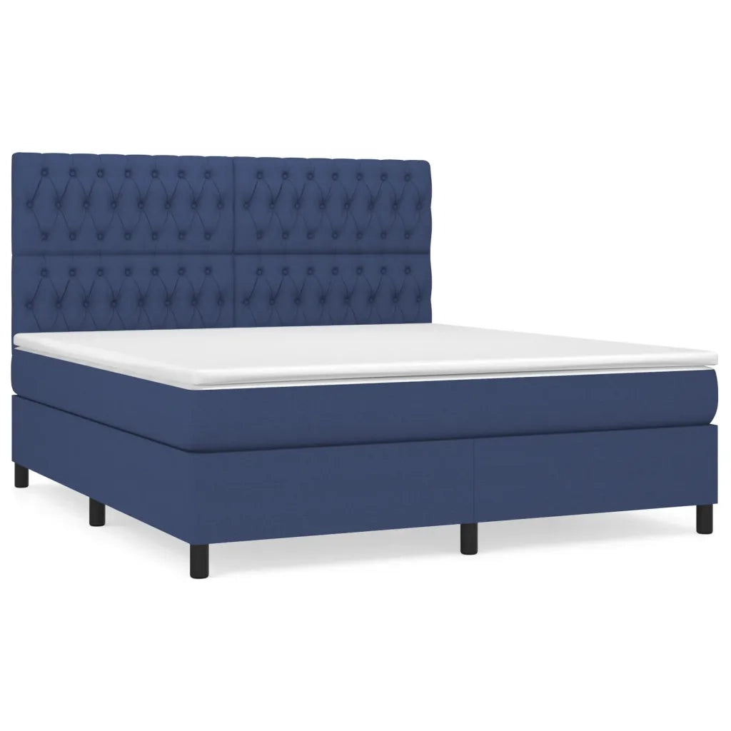 Giroletto a Molle con Materasso Blu 180x200 cm in Tessutocod mxl 124957