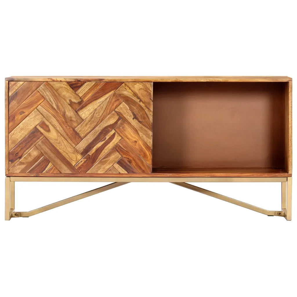 Credenza 118x30x60 cm in Legno Massello di Acacia 247997