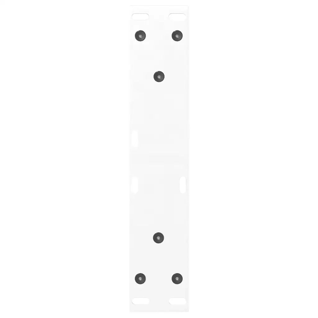 Gambe per tavolino 2 pz-Set di 2 Gamba per Tavolo Bianche 30x(30-31,3) cm Acciaio
