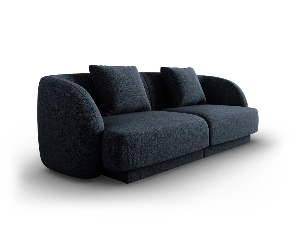 Cosmopolitan Design - Divano "Tulum" 2 posti in ciniglia blu reale 