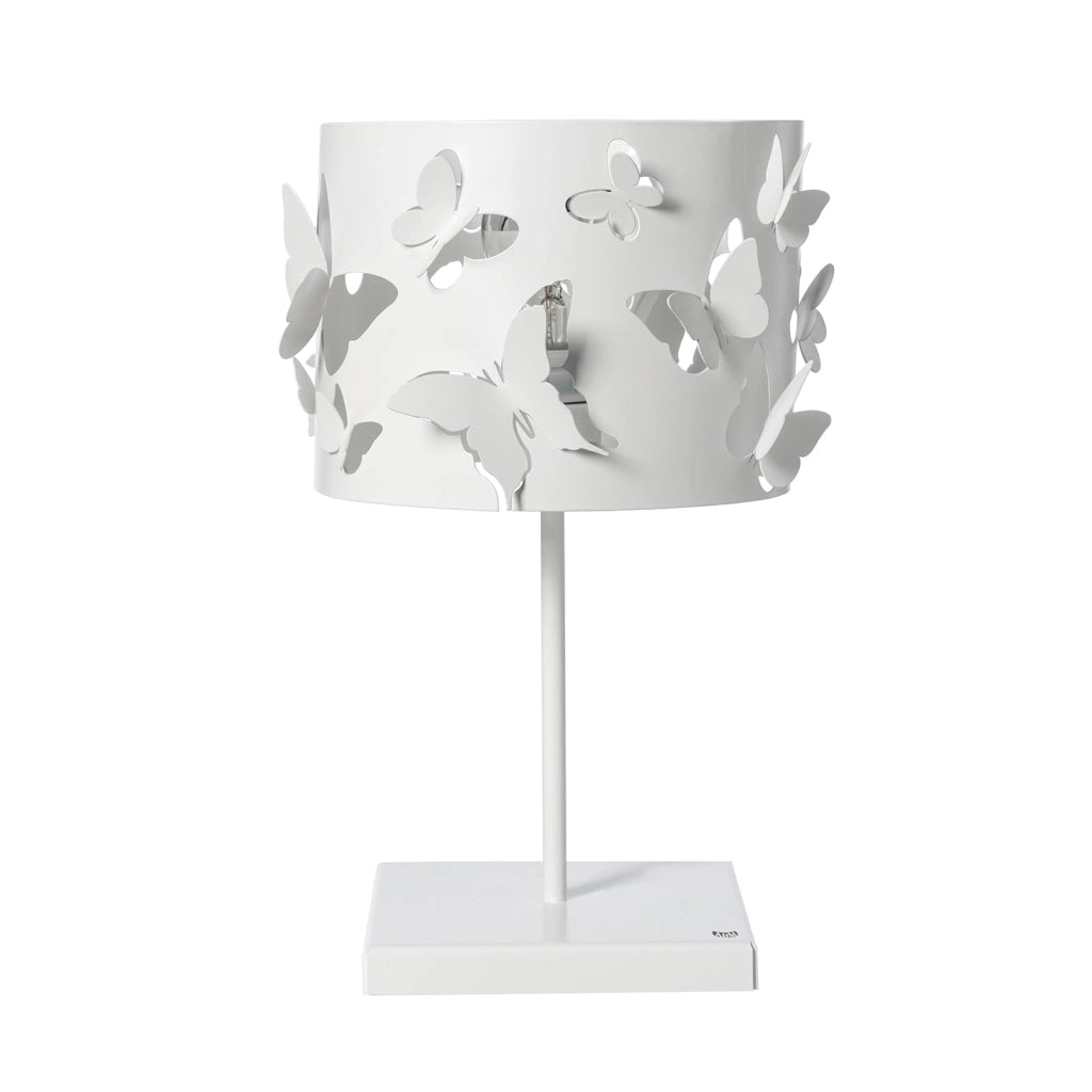 Lampada da tavolo moderna Farfallosa Bianco marmo