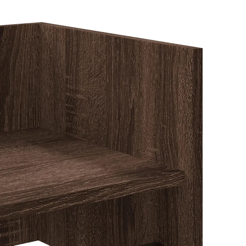 Mensola a Muro | Mensola a parete Rovere Marrone 70,5x35x30,5 cm Legno Multistrato