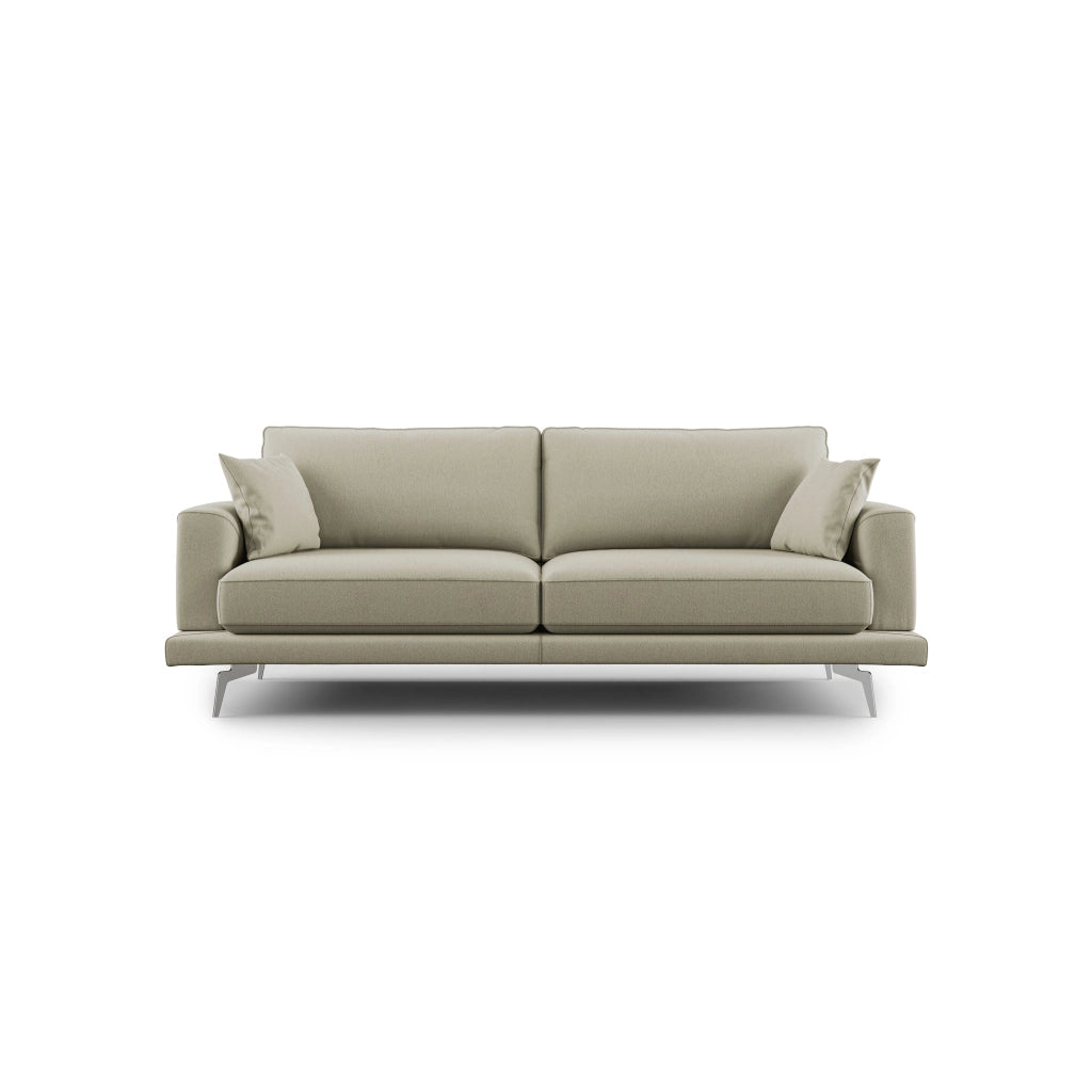 Dorian Divano moderno in tessuto morbido antimacchia T05 178 cm panna
