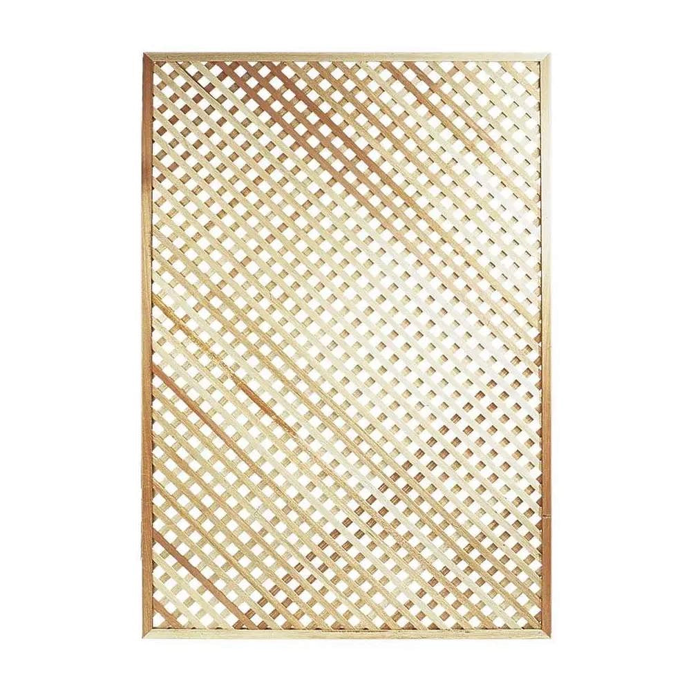 Pannello Grigliato Fisso in Legno per Esterno Privacy Verdemax Formato: 1,8 x 0,9 Mt