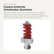 Accessorio in Alluminio per Ammortizzatore Posteriore - Universale - Duraturo e Affidabile - Comfortevole Percorso - Adatto per Veicoli Elettrici e Convenzionali