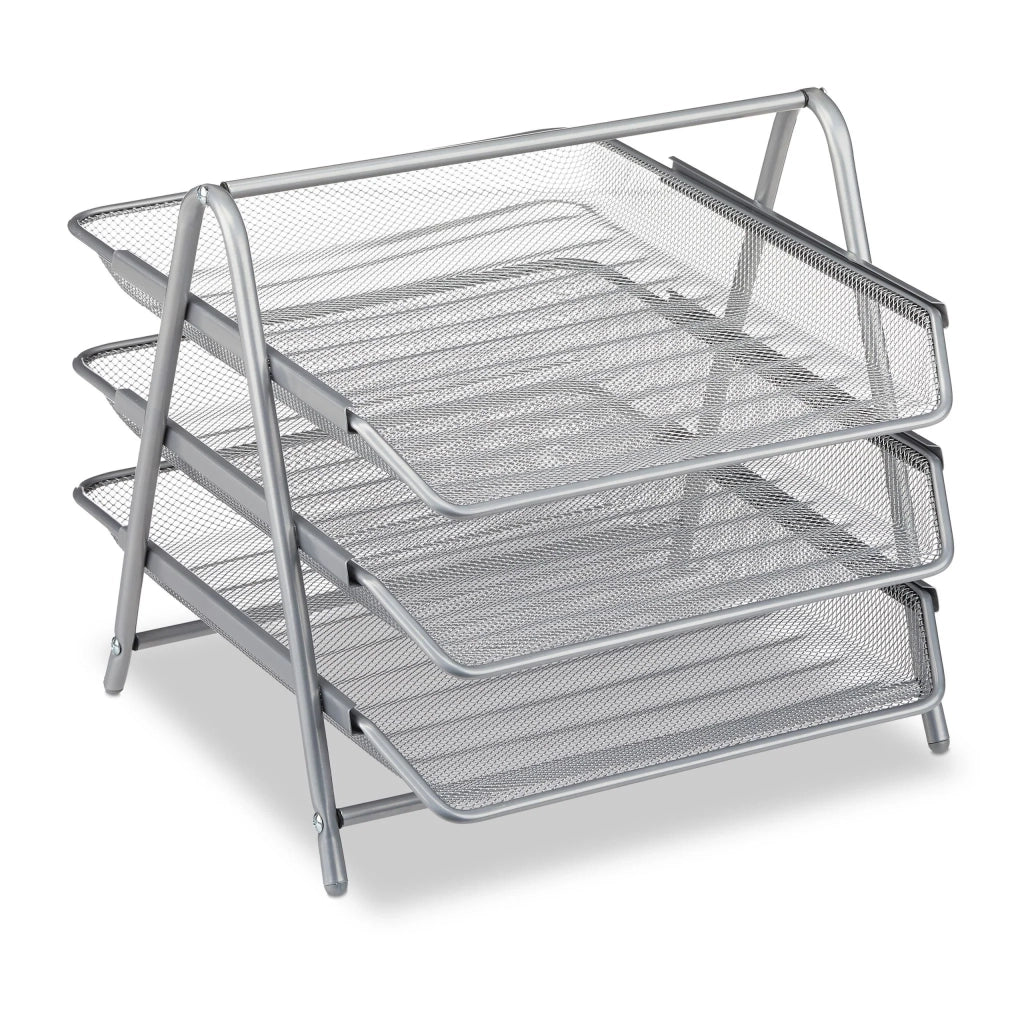 Portadocumenti moderno e pratico per ufficio 27 x 29,5 x 35,5 cm in metallo nero 13_0006794