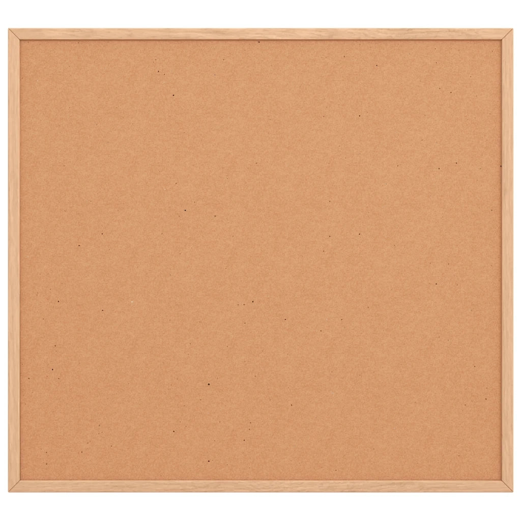 Bacheca in sughero con cornice in legno di pino massiccio 60x55 cm 4017419